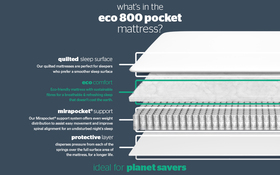 800 Mirapocket Mattress Bisection New