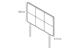 Castello Headboard Dimensions Diagram