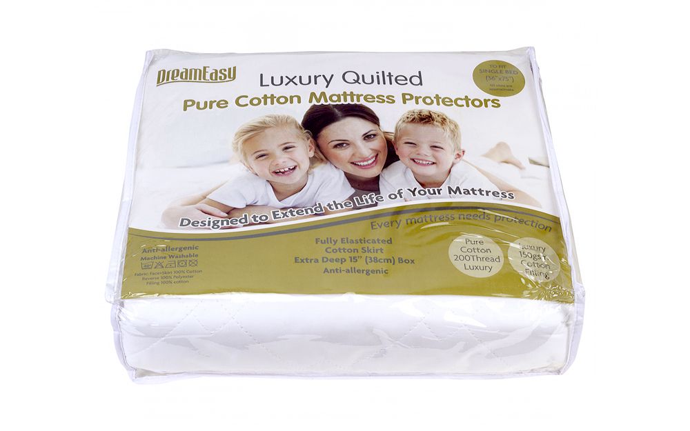 Dreameasy Pure Cotton Mattress Protector