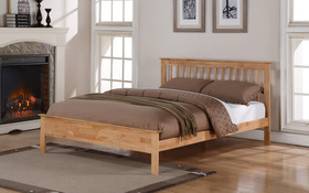 Flintshire Pentre Hardwood Oak Finish Bed Frame