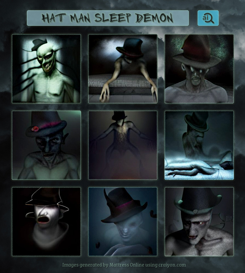 Hat man sleep paralysis demon