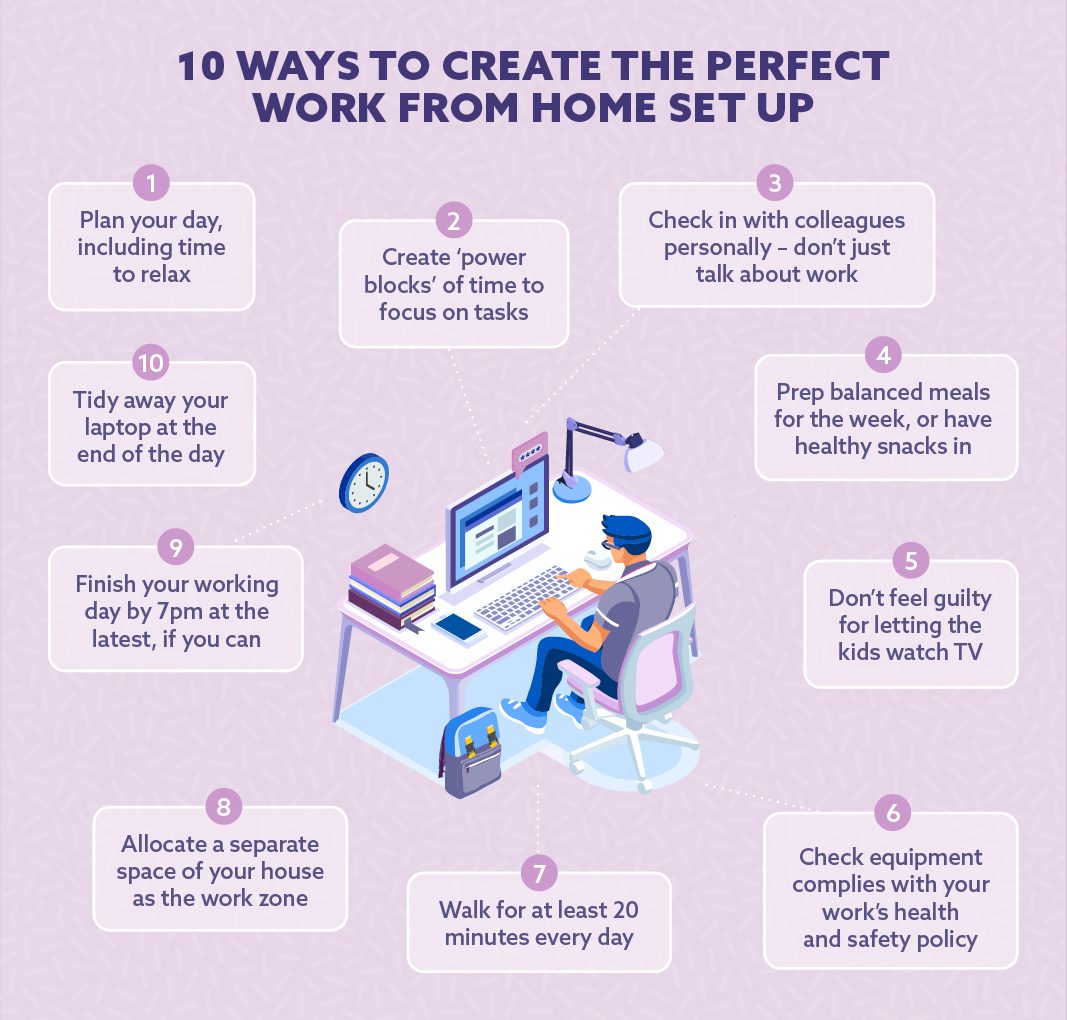 10 ways to create the perfect work from home set up