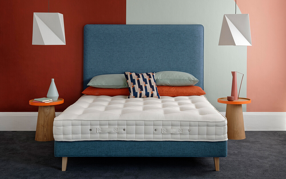 The Hypnos Banbury Cotton Comfort Mattress in a modern, bright room.