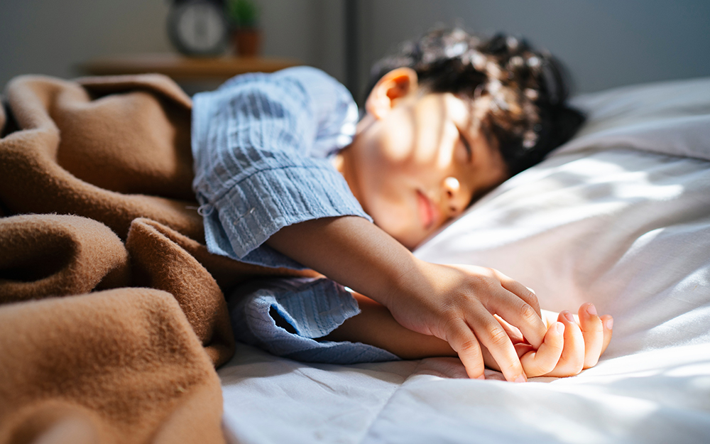 Young boy asleep