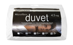 Harwoods 4.5 Tog Microfibre Duvet