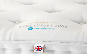 Millbrook Wool Ortho 2000 Mattress Label