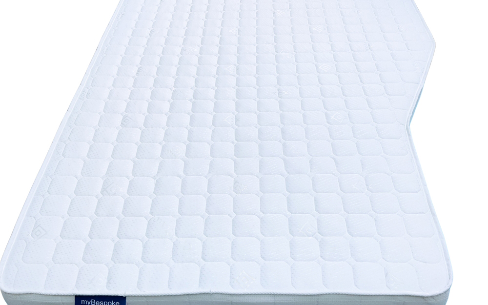 A right-hand cut caravan mattress from MyBespokeMattress.