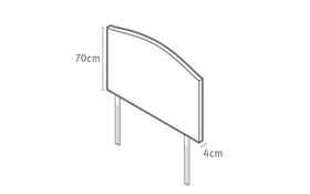 Selene Headboard Dimensions Diagram