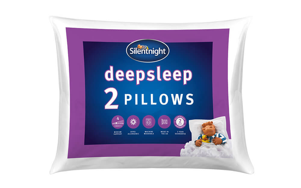 The Silentnight Deep Sleep Luxury Pillow Pair cover