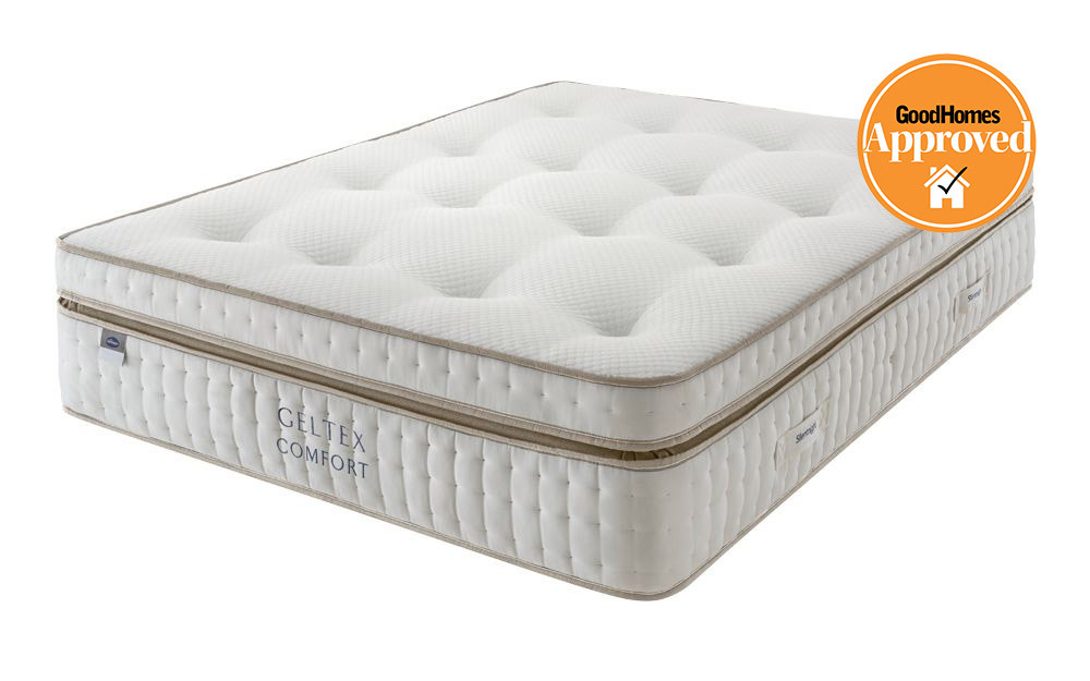 An example of the Good Homes Approved logo on a Silentnight Geltex Ultra 3000 Mattress