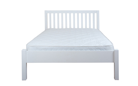 Silentnight Hayes White Wooden Bed Frame Front