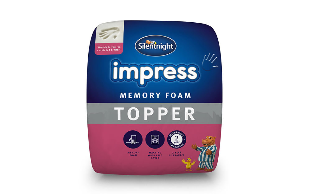 Silentnight Impress Memory Foam 2.5cm Mattress Topper