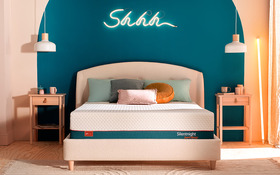 Silentnight Just Serene Mattress Semidressed Lifestyle Front