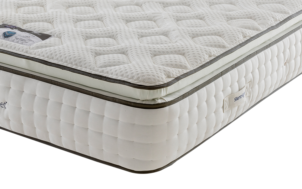 Silentnight Geltex 1000 Mirapocket Pillow Top Mattress corner close up