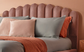 Silentnight Oriana Bed Frame Pink Headboard