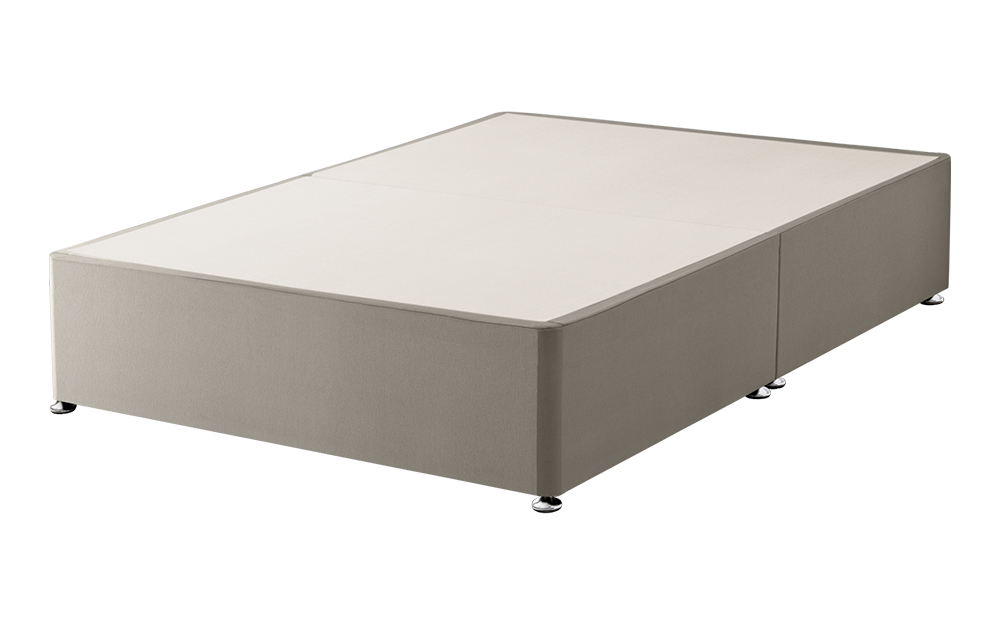 The Silentnight Sandstone Divan Base and headboard: an example of a platform top divan base