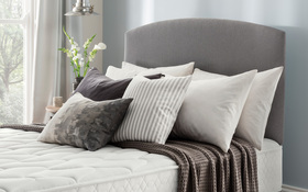 Silentnight Selene Headboard Slate Grey Room