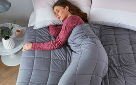 Silentnight Weighted Blanket Sleeping Side