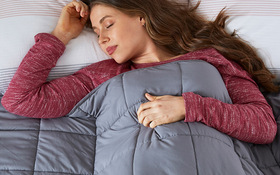 Silentnight Weighted Blanket Sleeping