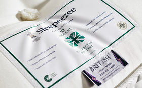 Sleepeezee Perfectly British Regent 2600 Pocket Mattress Label