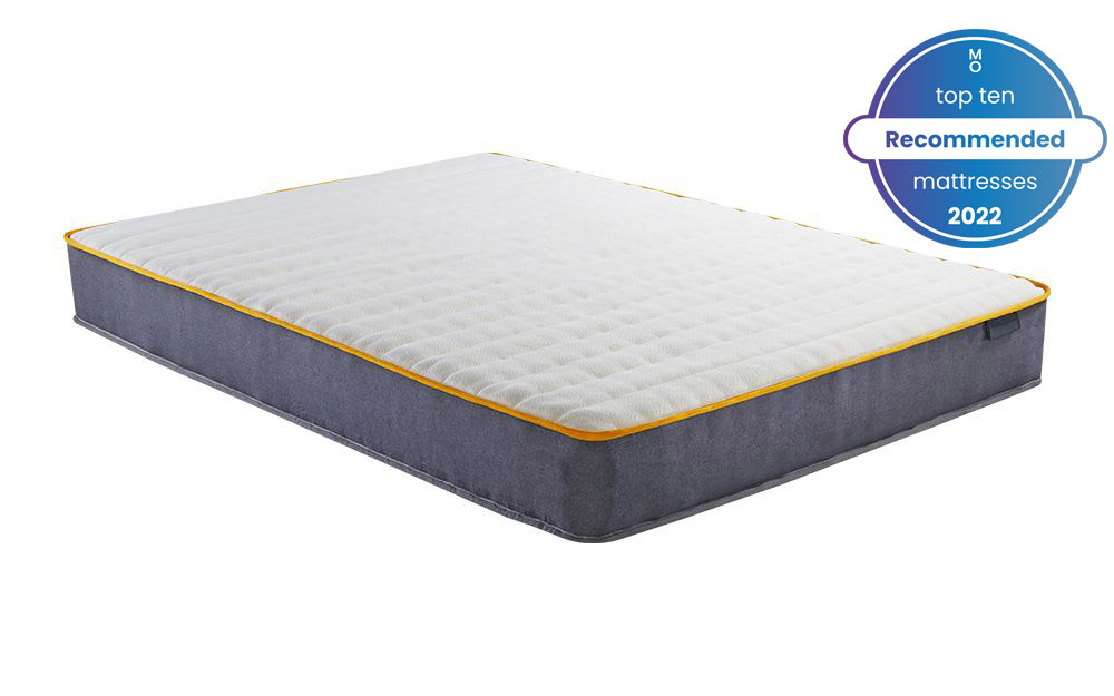 The SleepSoul Comfort 800 Pocket Mattress on a white background - one of our top 10 recommended mattresses 2022