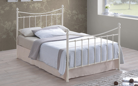 Time Living Alderley Ivory Metal Bed Frame Updated