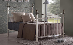 Time Living Elizabeth Ivory Metal Bed Frame Updated