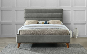Mayfair Grey Fabric Bed Frame