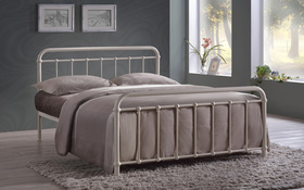 Time Living Miami Double Ivory Bed Frame
