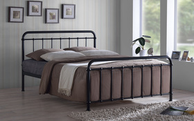 Time Living Miami Double Ivory Bed Frame