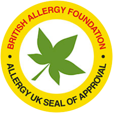 The Allergy UK Seal of Approval can be found on approved anti-allergy products